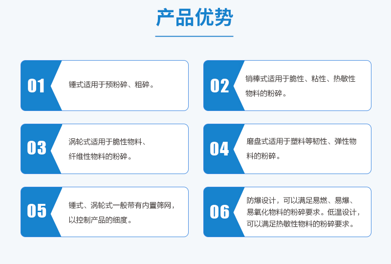 MJL機(jī)械式粉碎機(jī)優(yōu)勢(shì)